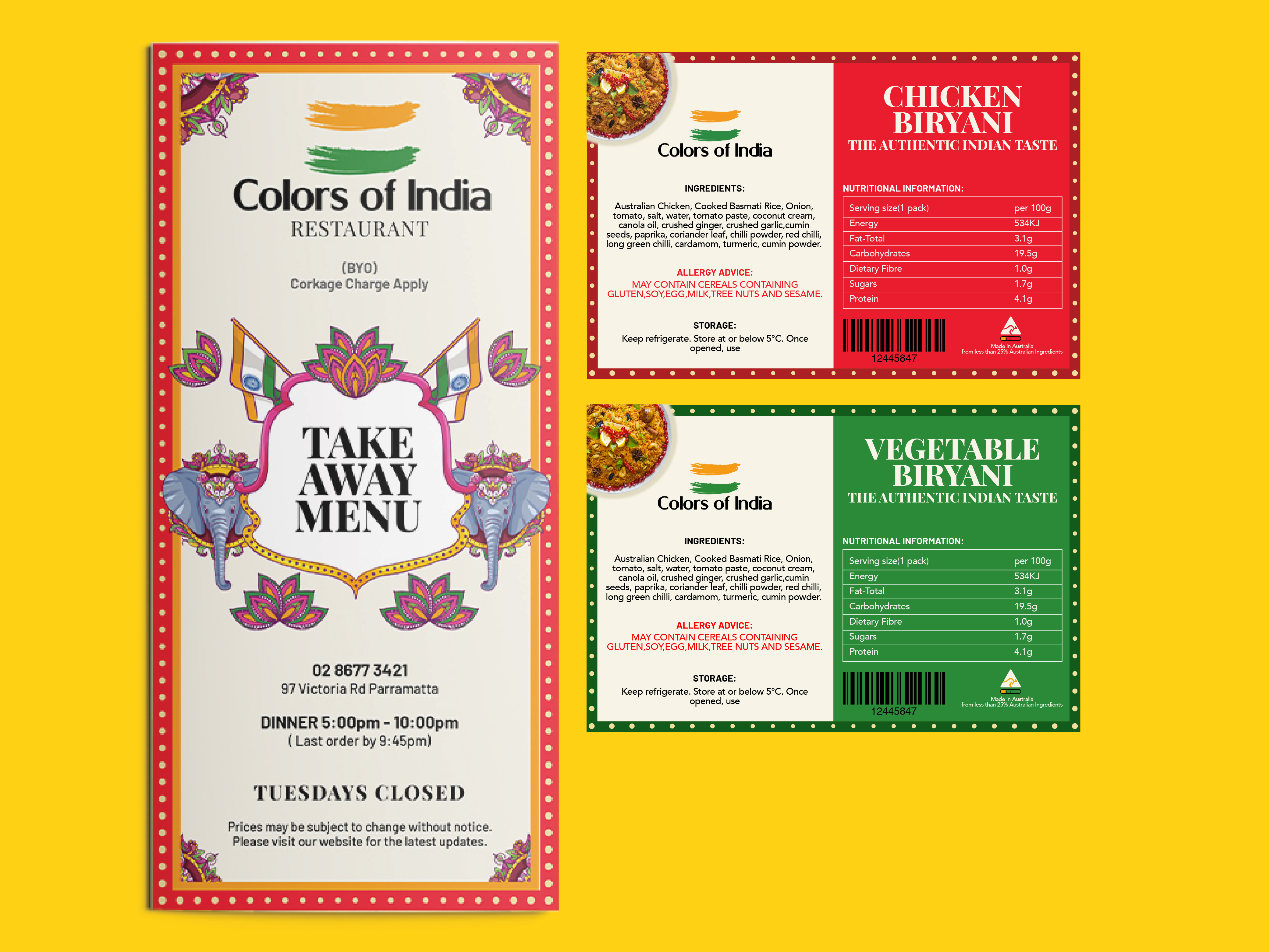 Menu Design by Samar the artist for this project | Design: #25067600