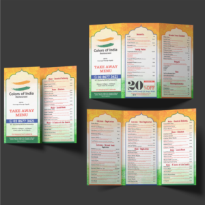 Menu Design by Muhammad Kashif 3 for this project | Design: #25053450