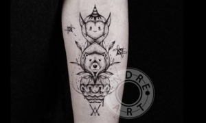 Sleeve tribute to my two children  | Tattoo Design by Indre Ta