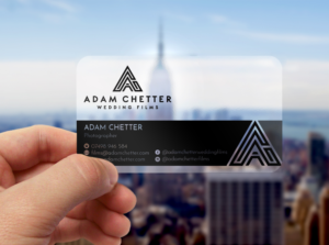 Business Card for a Wedding Films Business | Visitenkarten-Design von WebixBD
