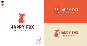 Happy Fox Retreat | Logo Design by Birdcage