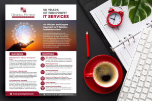 One page flyer for nonprofit focused IT company | Flyer-Design von rkailas