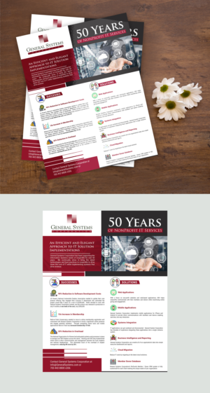 One page flyer for nonprofit focused IT company | Flyer Design by Deepak_9_Malhotra