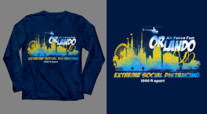 Extreme Social Distancing Tshirt | Diseño de Camiseta por SAI DESIGNS