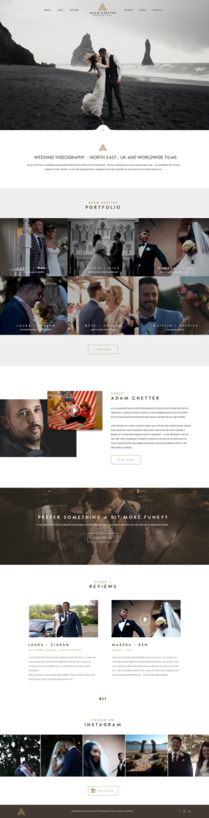 Stylish High End Wedding Videography/Films Website (ACWF) | Web-Design von bdesigner9