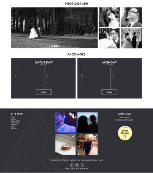 Stylish High End Wedding Videography/Films Website (ACWF) | Diseño Web por Artlam Design