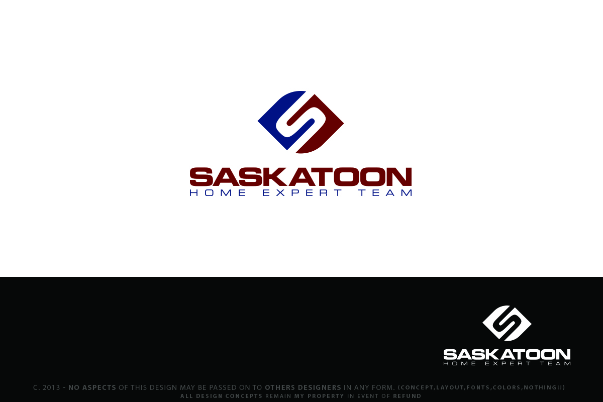 Logo-Design von Senseless für Saskatoon Home Expert Team | Design #3029974