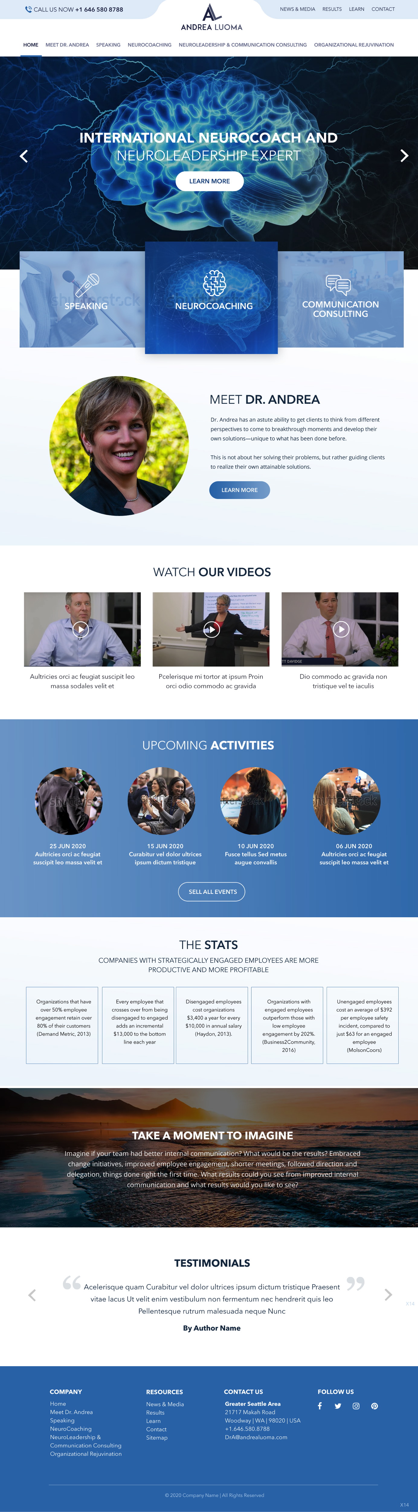 Web-Design von pb für Accommõdare Consulting, NeuroCoach & Organizational Rejuvination | Design #25056754