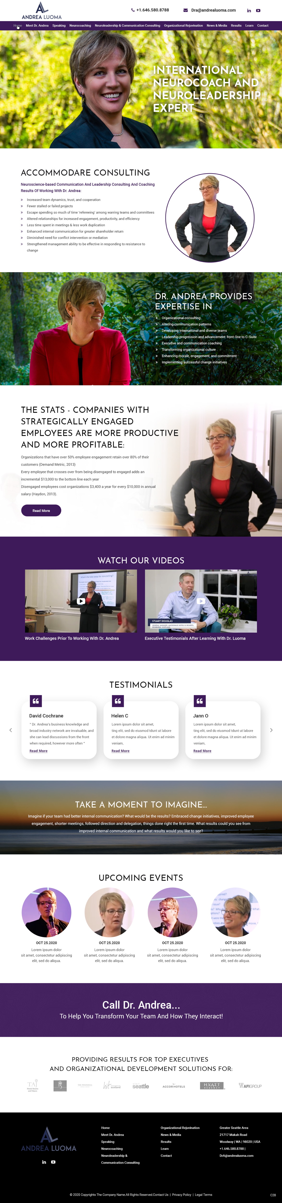 Web-Design von pb für Accommõdare Consulting, NeuroCoach & Organizational Rejuvination | Design #25068876