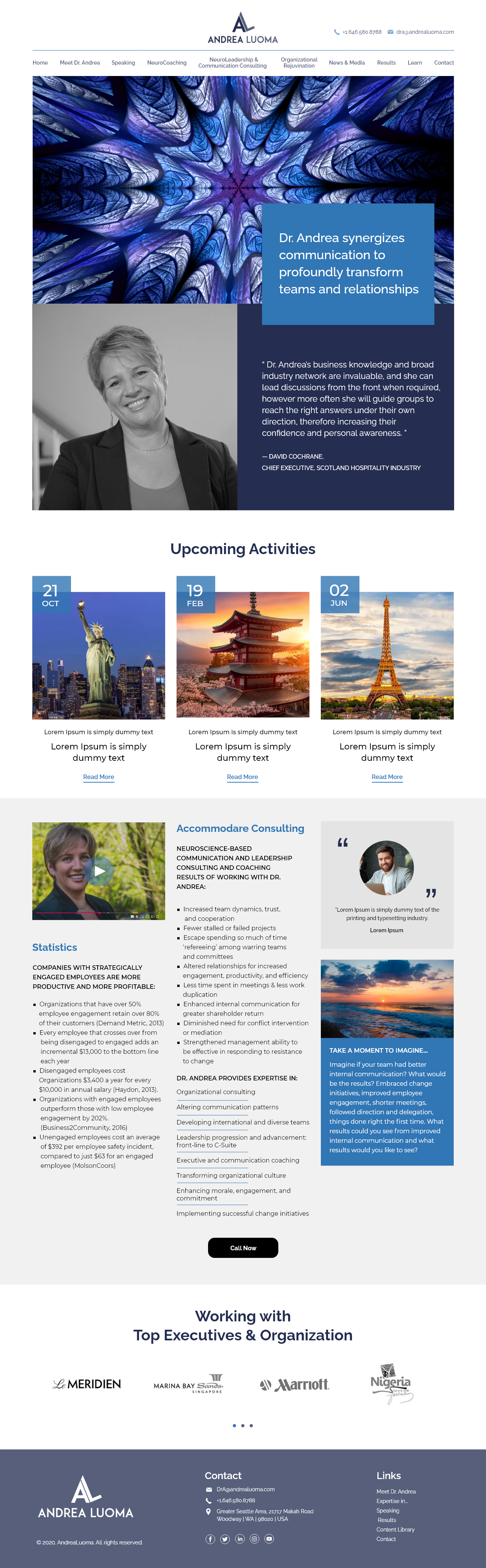 Diseño Web por lnb... para Accommõdare Consulting, NeuroCoach & Organizational Rejuvination | Diseño #25056514