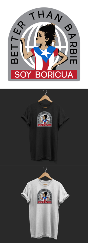 Soy Boricua female t-shirt design | T-Shirt-Design von 1Concept
