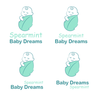 Something short using the brand name of Spearmint Baby Dreams | Graphic Design by Pixper