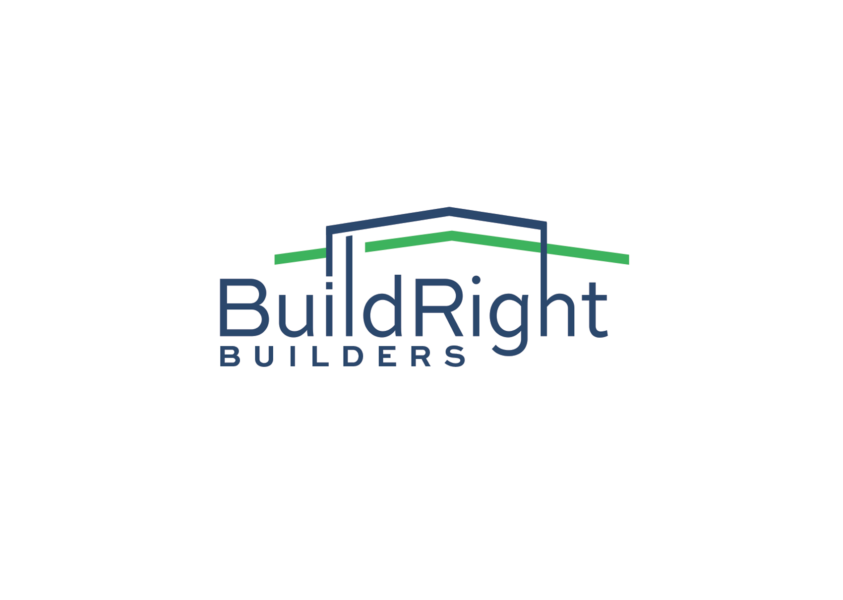 Logo Design by ivo_i_ivanov for BuildRight Builders  | Design #25067923