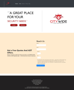 Web Design by Art Culture for Citywide Audio Video Security | Design: #25062682