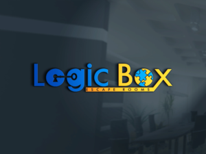 i want it to say logic box on the top and then underneath in more code escaoe room | Design de Logo par ma 143