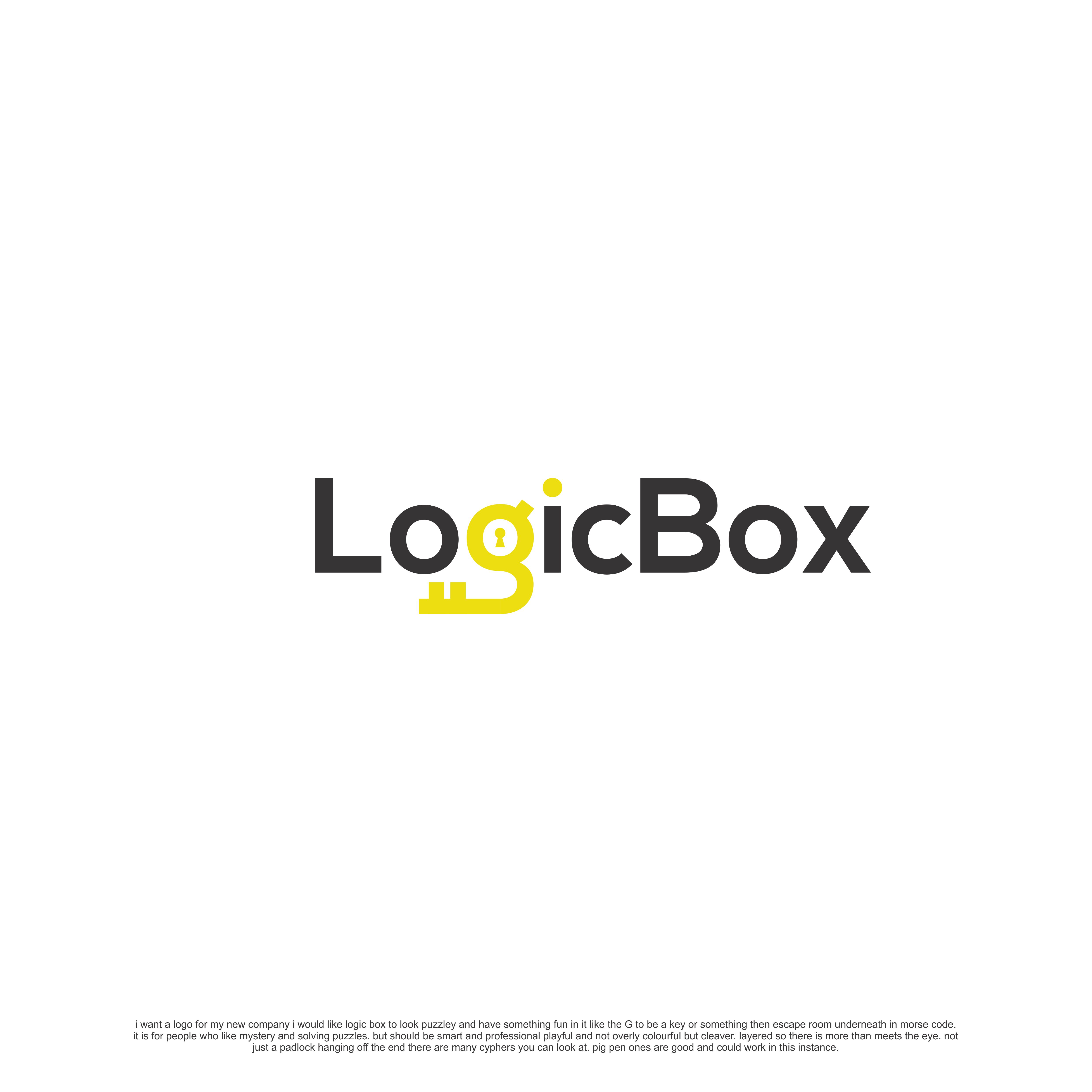 Modern, Professional Logo Design for i want it to say logic box on the ...