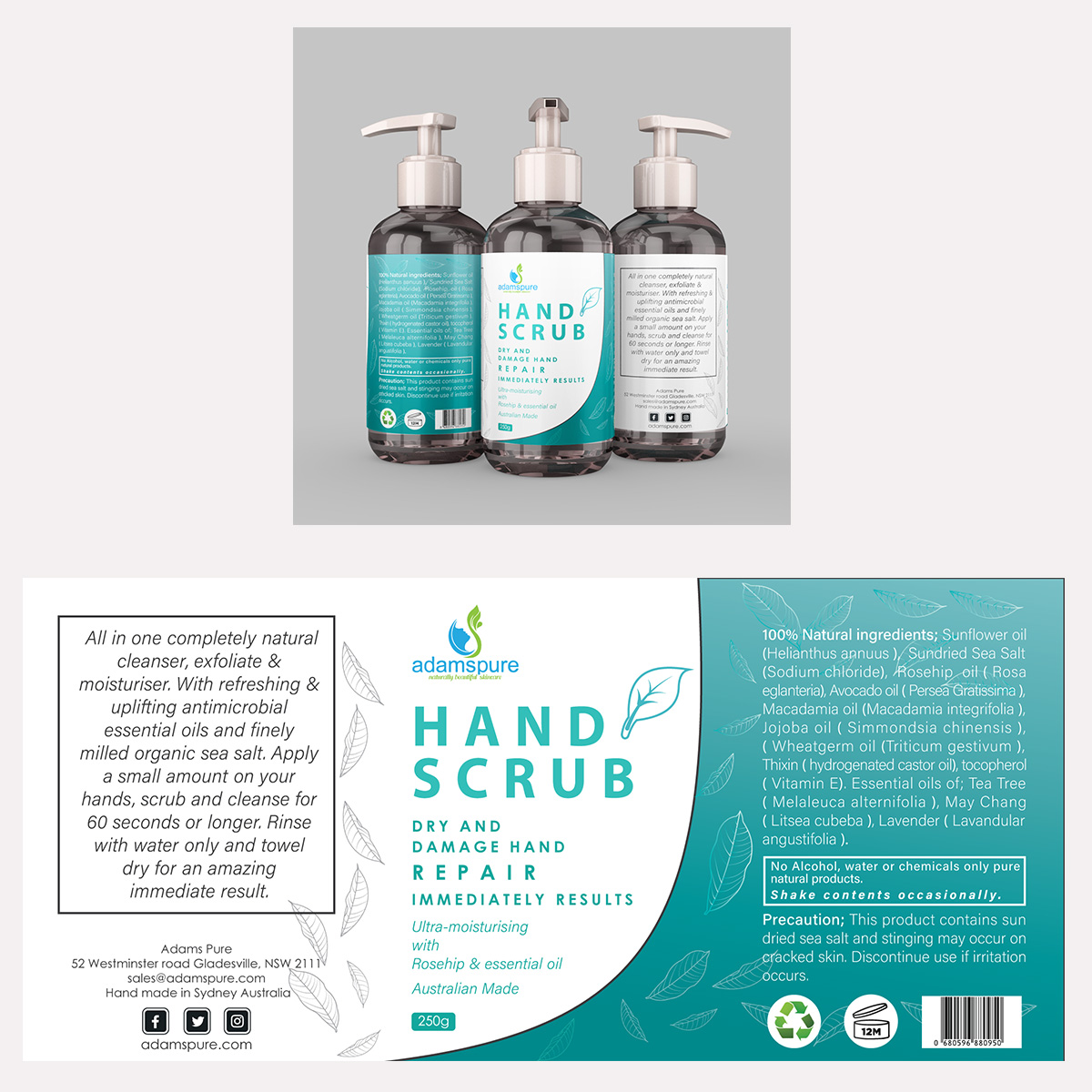 Label Design by ramsyah for Adams Pure Australian Sunshine | Design #25078646