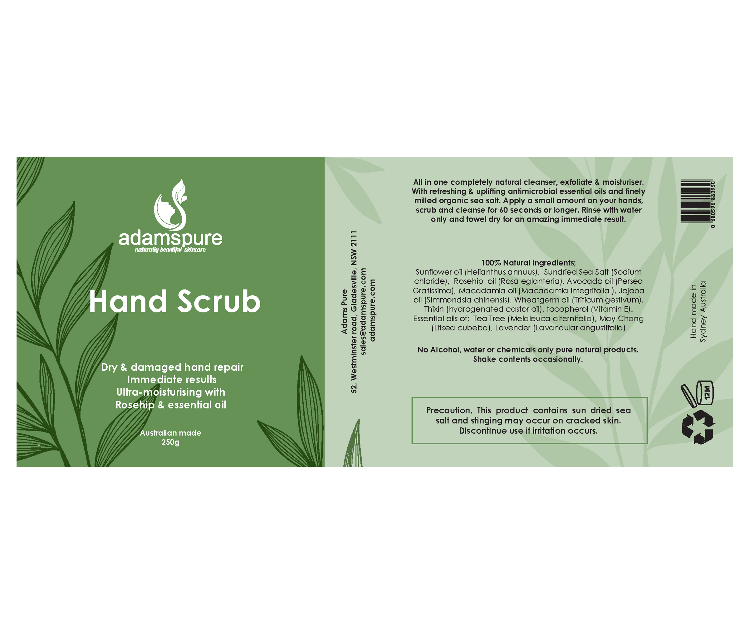 Label Design by Ravin Designs for Adams Pure Australian Sunshine | Design #25106667