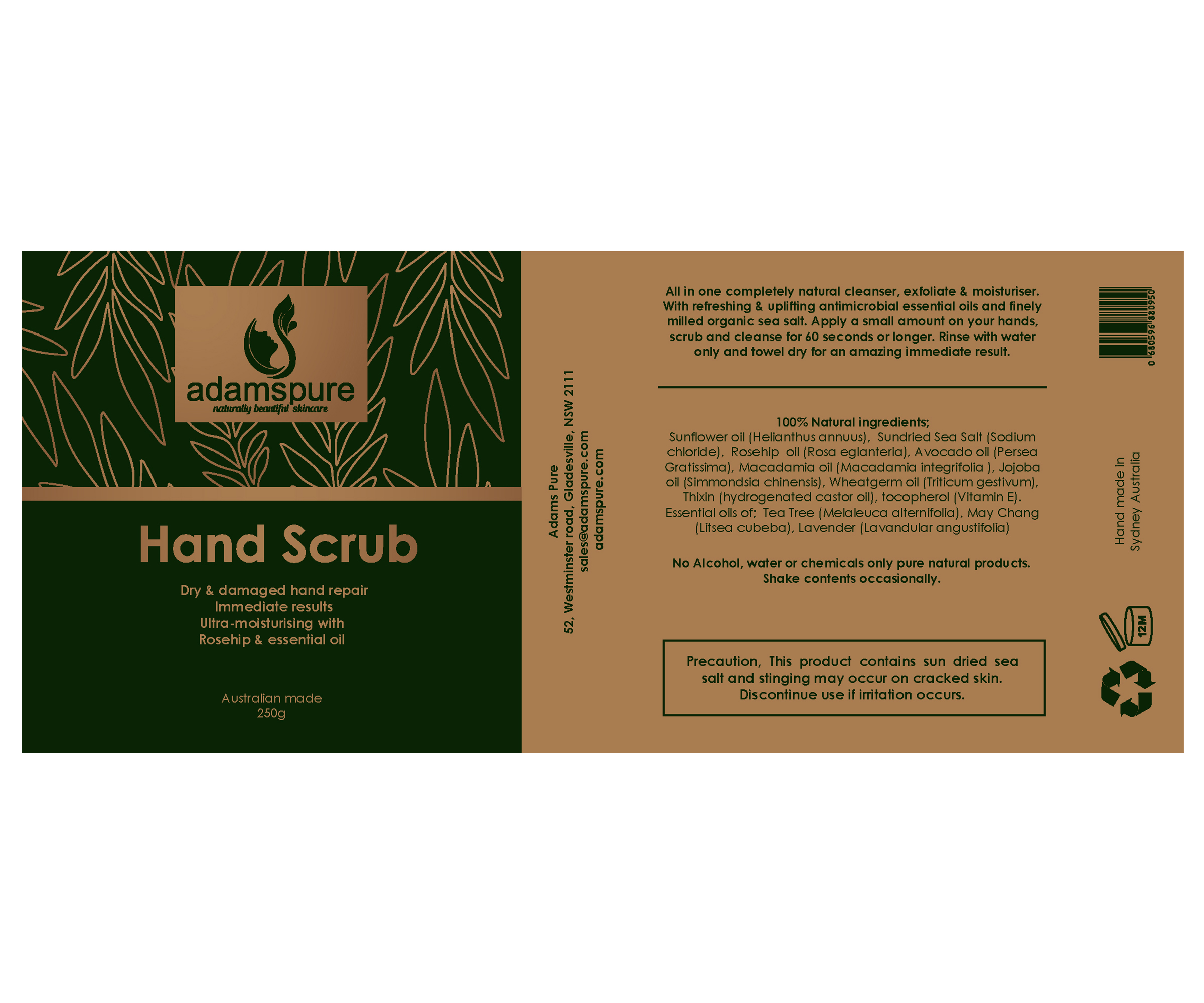 Label Design by Ravin Designs for Adams Pure Australian Sunshine | Design #25106760