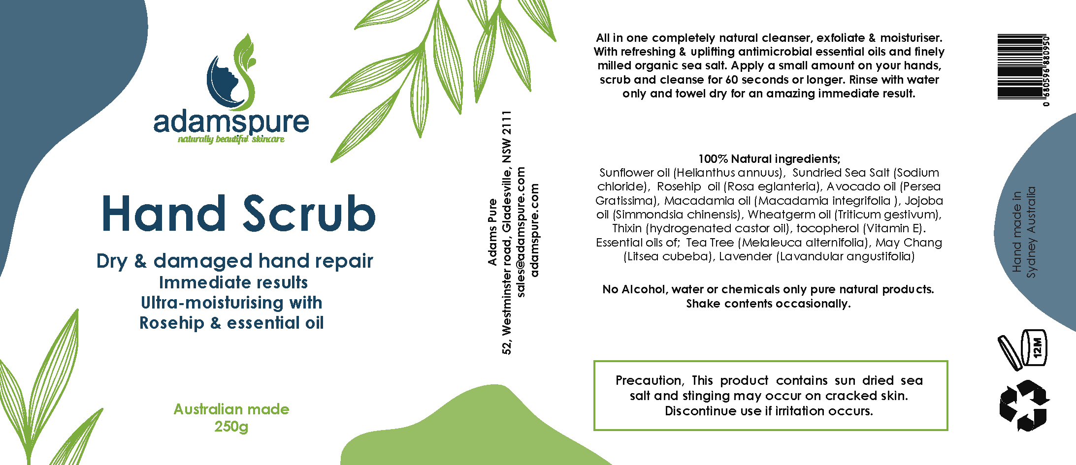 Label Design by Ravin Designs for Adams Pure Australian Sunshine | Design #25113445