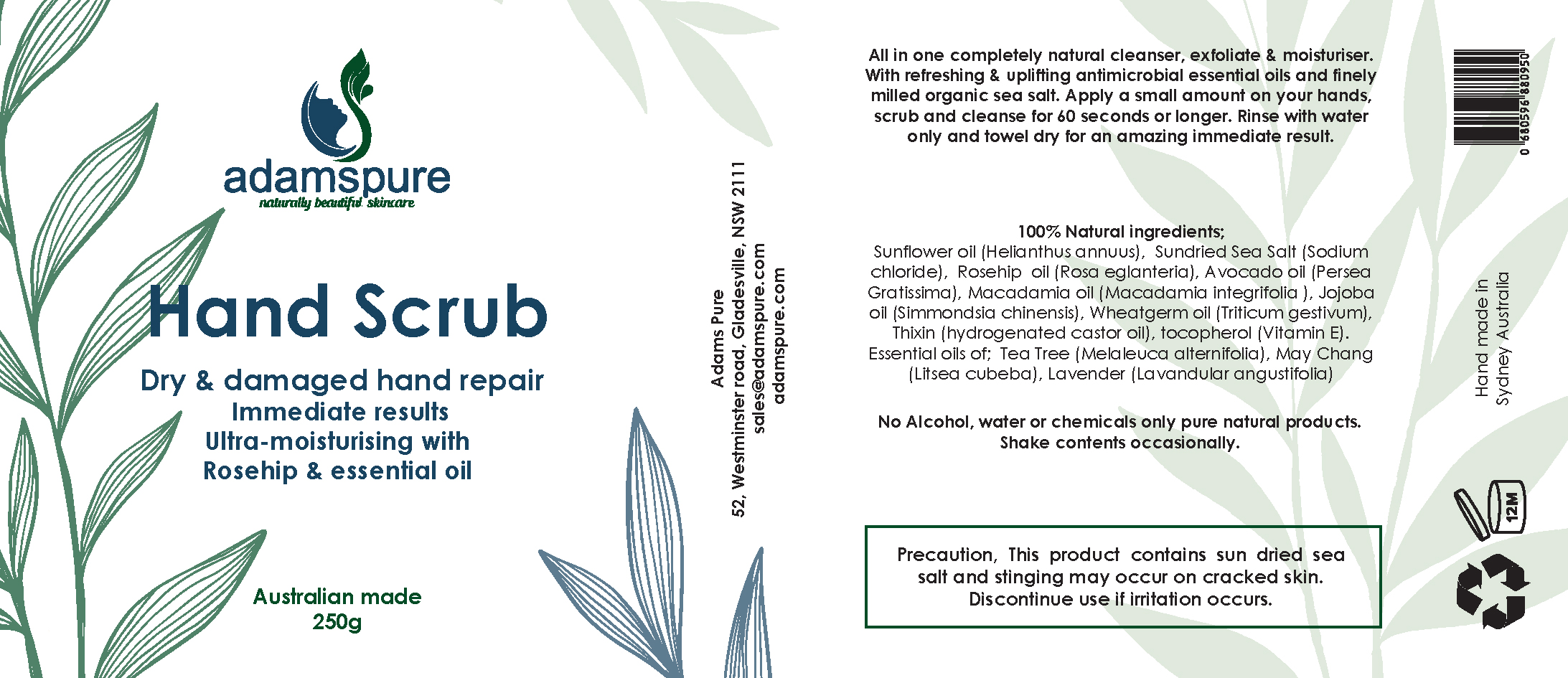 Label Design by Ravin Designs for Adams Pure Australian Sunshine | Design #25113512