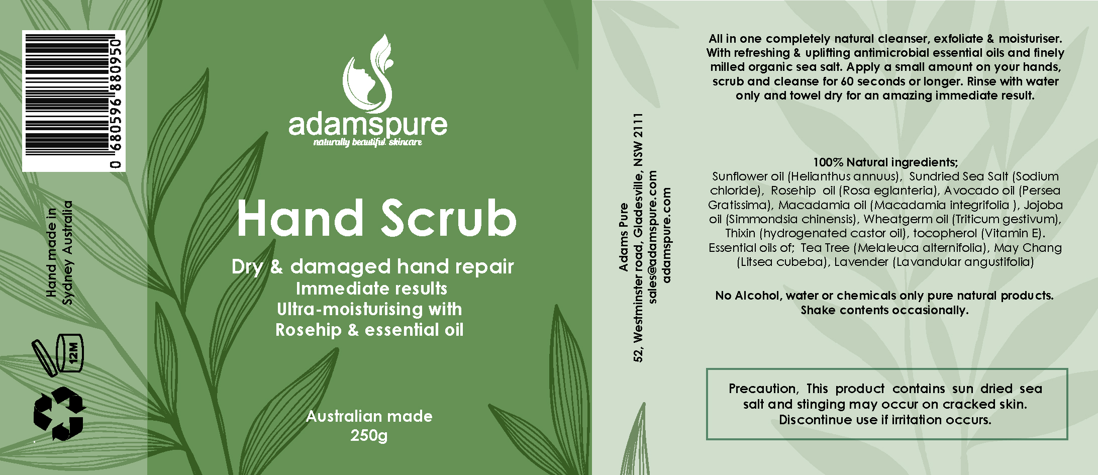 Label Design by Ravin Designs for Adams Pure Australian Sunshine | Design #25125775