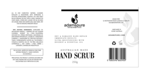 Adams Pure , Australian natural body care needs a new product label.  | Label Design by Soluciones Creativas