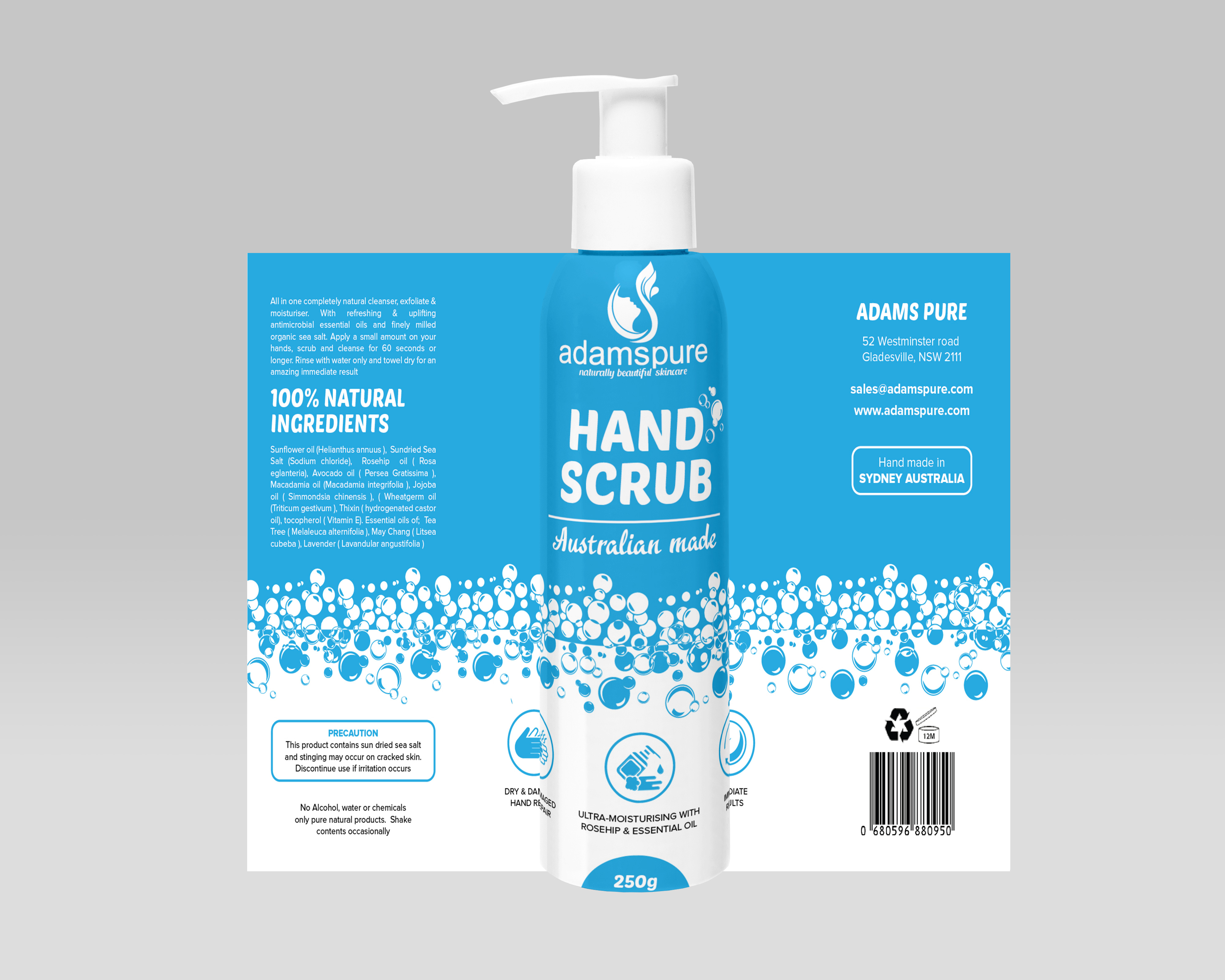 Label Design by Shumaila Kiran for Adams Pure Australian Sunshine | Design #25074125