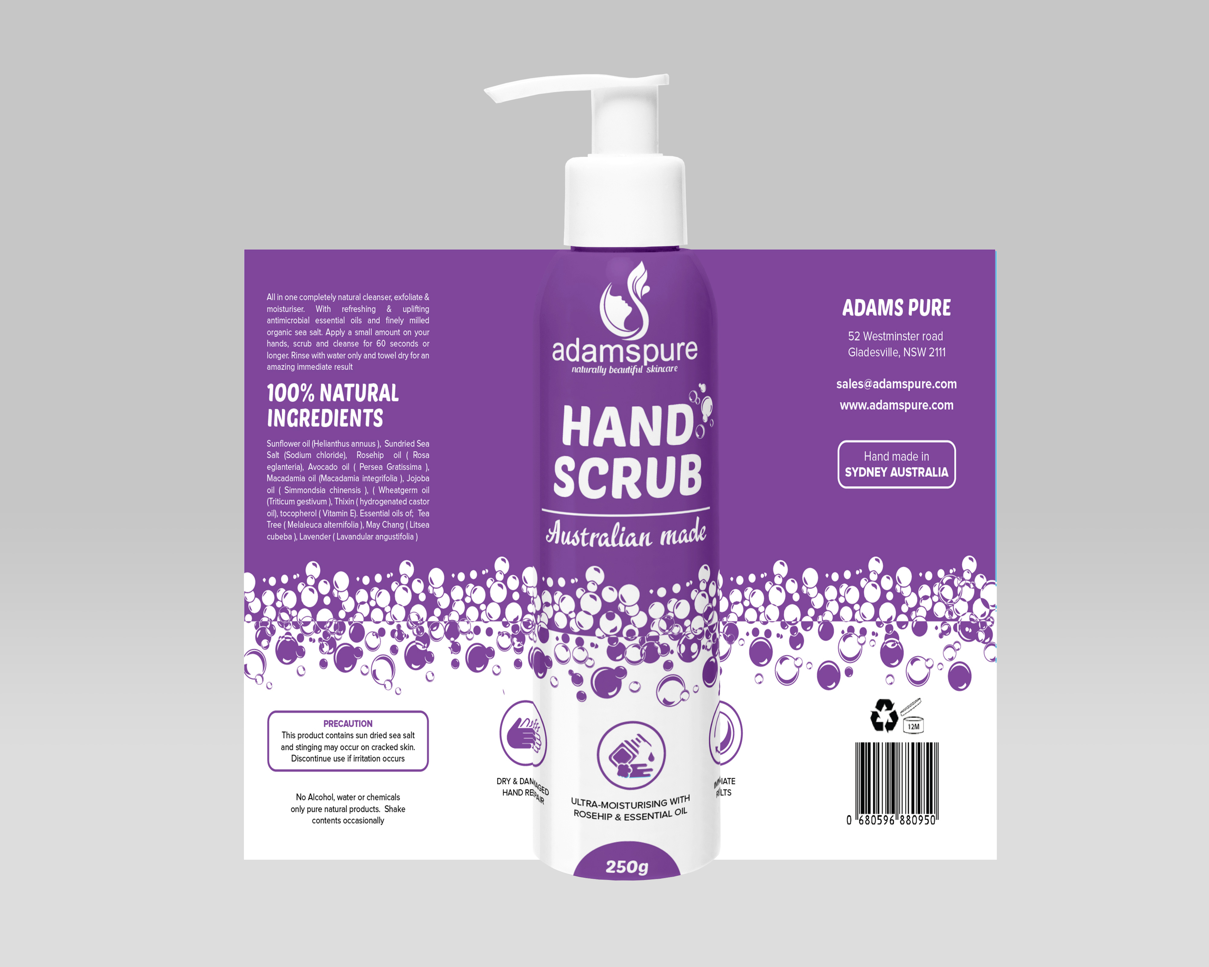 Label Design by Shumaila Kiran for Adams Pure Australian Sunshine | Design #25074126