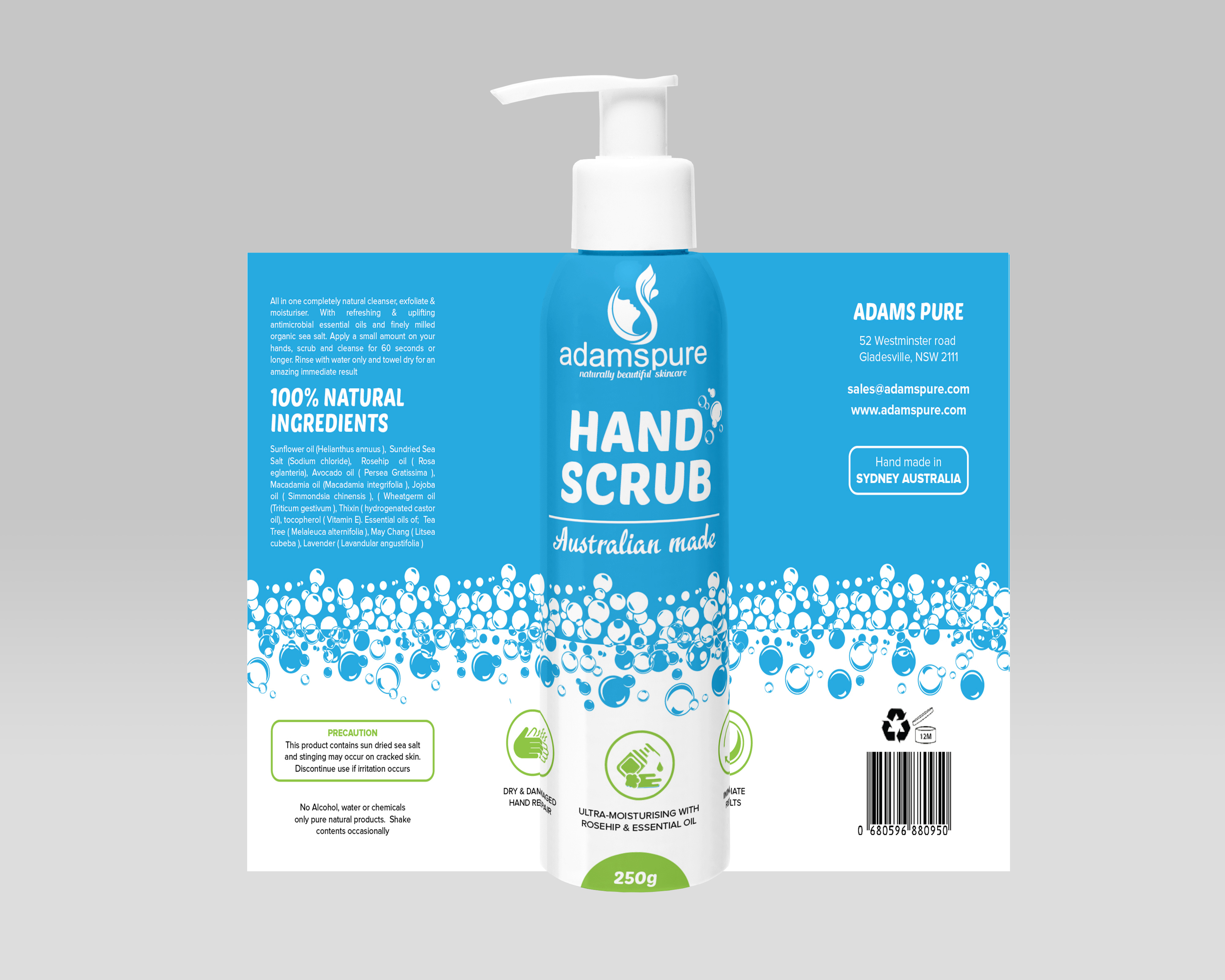 Label Design by Shumaila Kiran for Adams Pure Australian Sunshine | Design #25074129