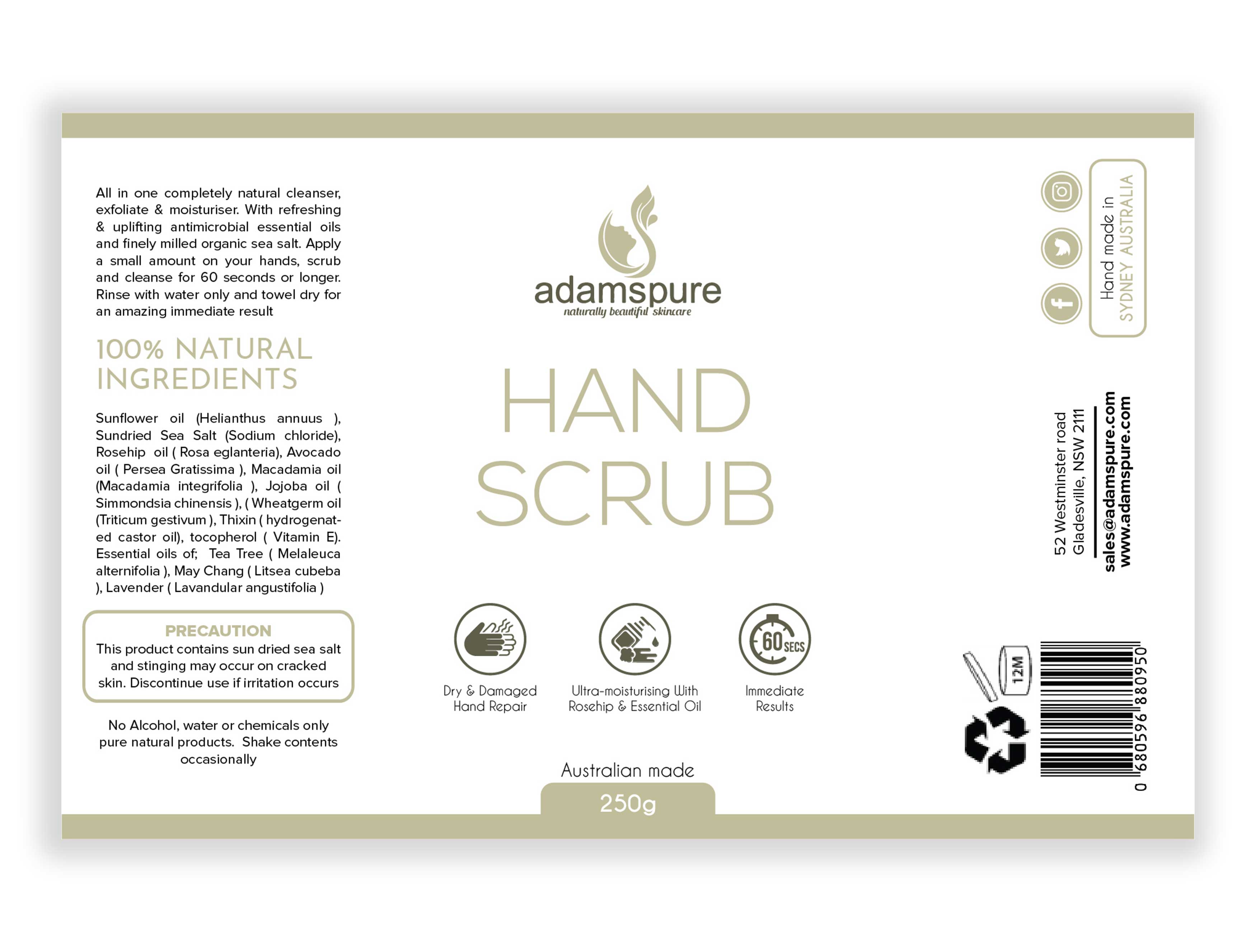 Diseño de Etiqueta por Shumaila Kiran para Adams Pure Australian Sunshine | Diseño #25113648