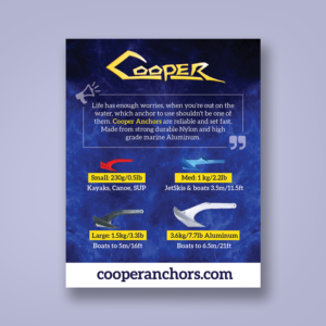 International Boat Anchor Manufacturer needs an Ad designed for Extreme Kayak fishing tournament | Werbe-Design von KreativeDesk