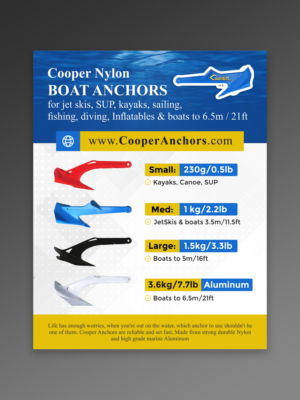 International Boat Anchor Manufacturer needs an Ad designed for Extreme Kayak fishing tournament | Werbe-Design von ecorokerz