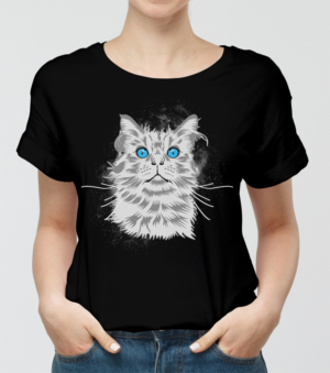 schönes Katzen Design mit Hintergrund