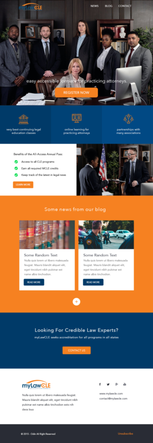 New Web page and email page design | E-Mail Marketing-Design von Lauren