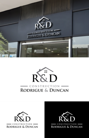 Construction Rodrigue & Duncan   R &D | Logo Design by fatiyadesign