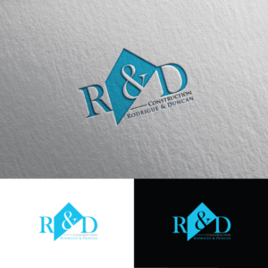 Construction Rodrigue & Duncan   R &D | Logo Design by Rii