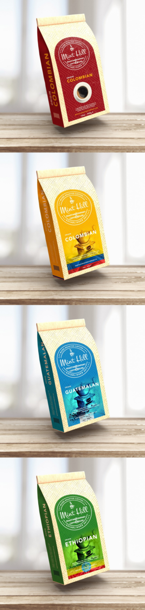 6 Coffee Label designs for coffee bags | Design Emballage par StarGraphics