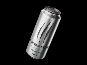 Parody of energy drink Monster Ultra Zero