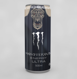 Parody of energy drink Monster Ultra Zero | Merchandize Design by PND