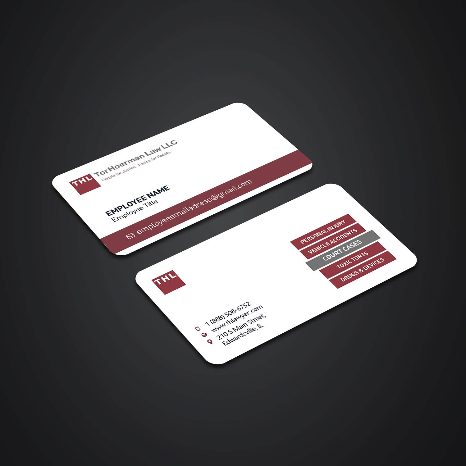 Business Card Design by KreativeDesk for TorHoerman Law LLC | Design #25083008