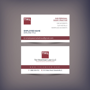 TorHoerman Law, LLC new Business Card design | Business Card Design by KreativeDesk
