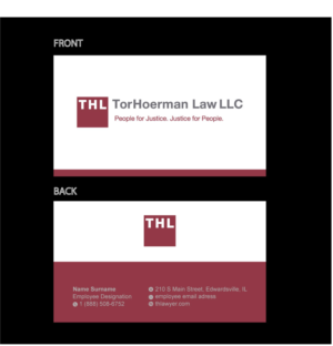 Business Card Design by SBose for TorHoerman Law LLC | Design: #25084866