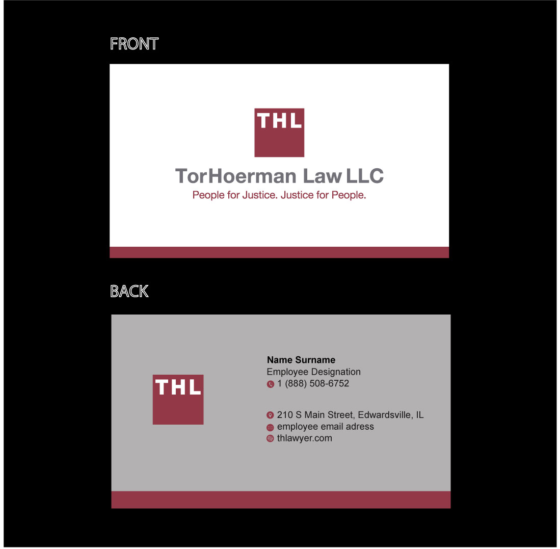 Business Card Design by SBose for TorHoerman Law LLC | Design #25084896