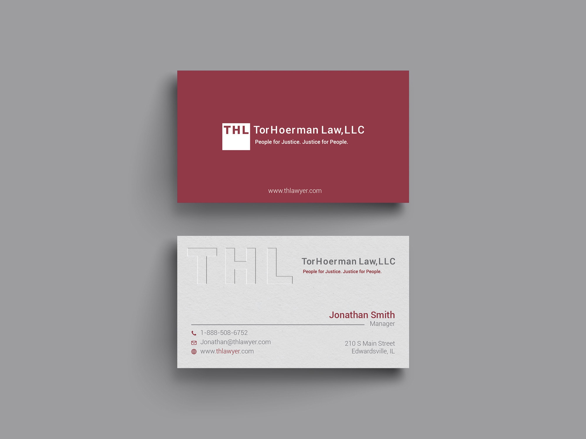 Design de Carte de Visite par LAXMI DESIGNHUB pour TorHoerman Law LLC | Design #25076474