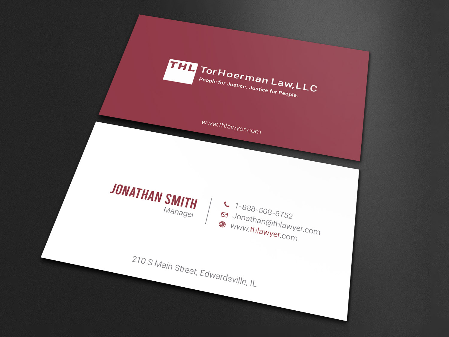 Diseño de Tarjeta de Presentación por LAXMI DESIGNHUB para TorHoerman Law LLC | Diseño #25076500