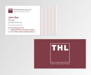 Visitenkarten-Design von BobiDesign für TorHoerman Law LLC | Design #25083086