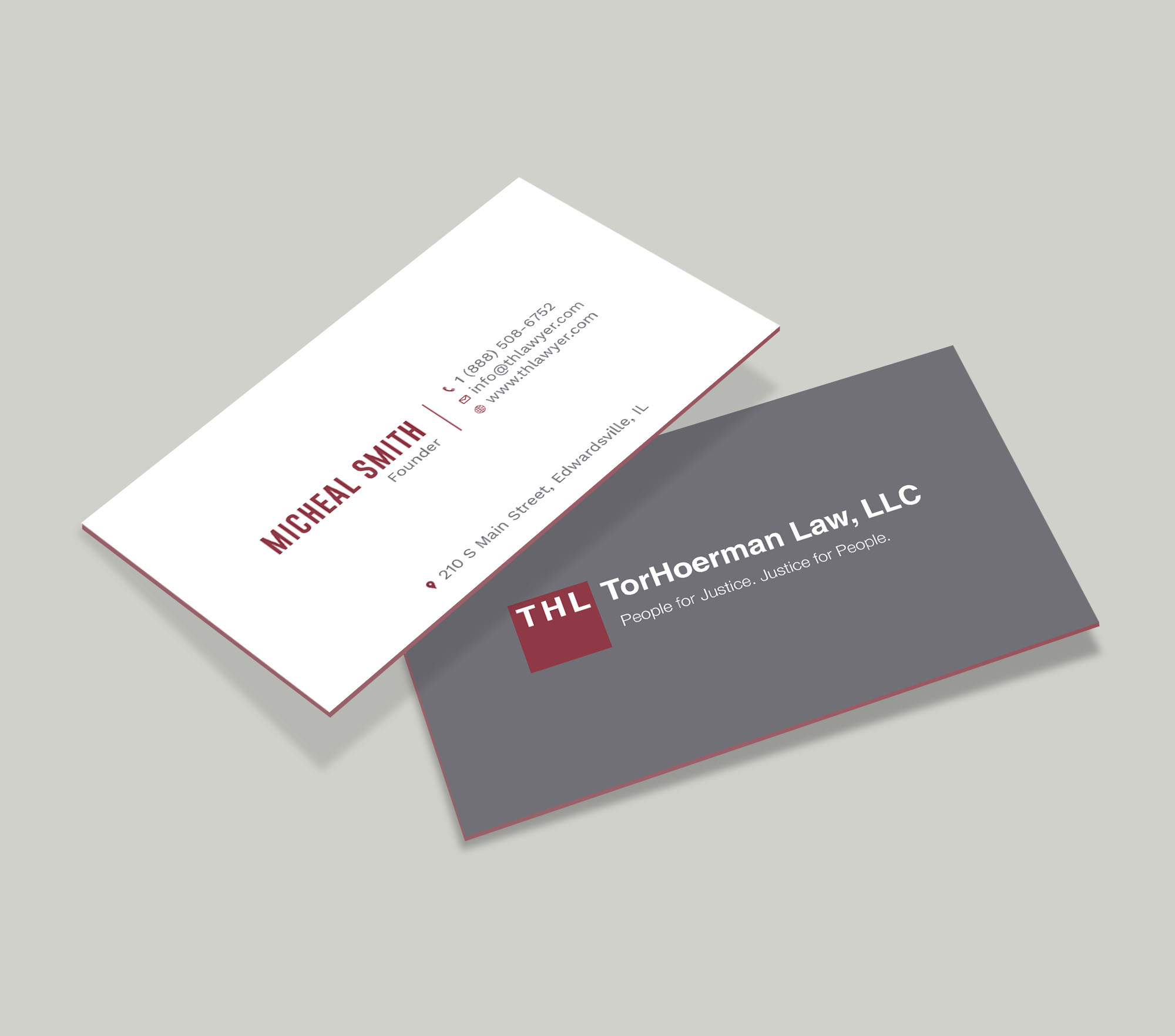 Diseño de Tarjeta de Presentación por Tripti Ranjan Gain para TorHoerman Law LLC | Diseño #25073668