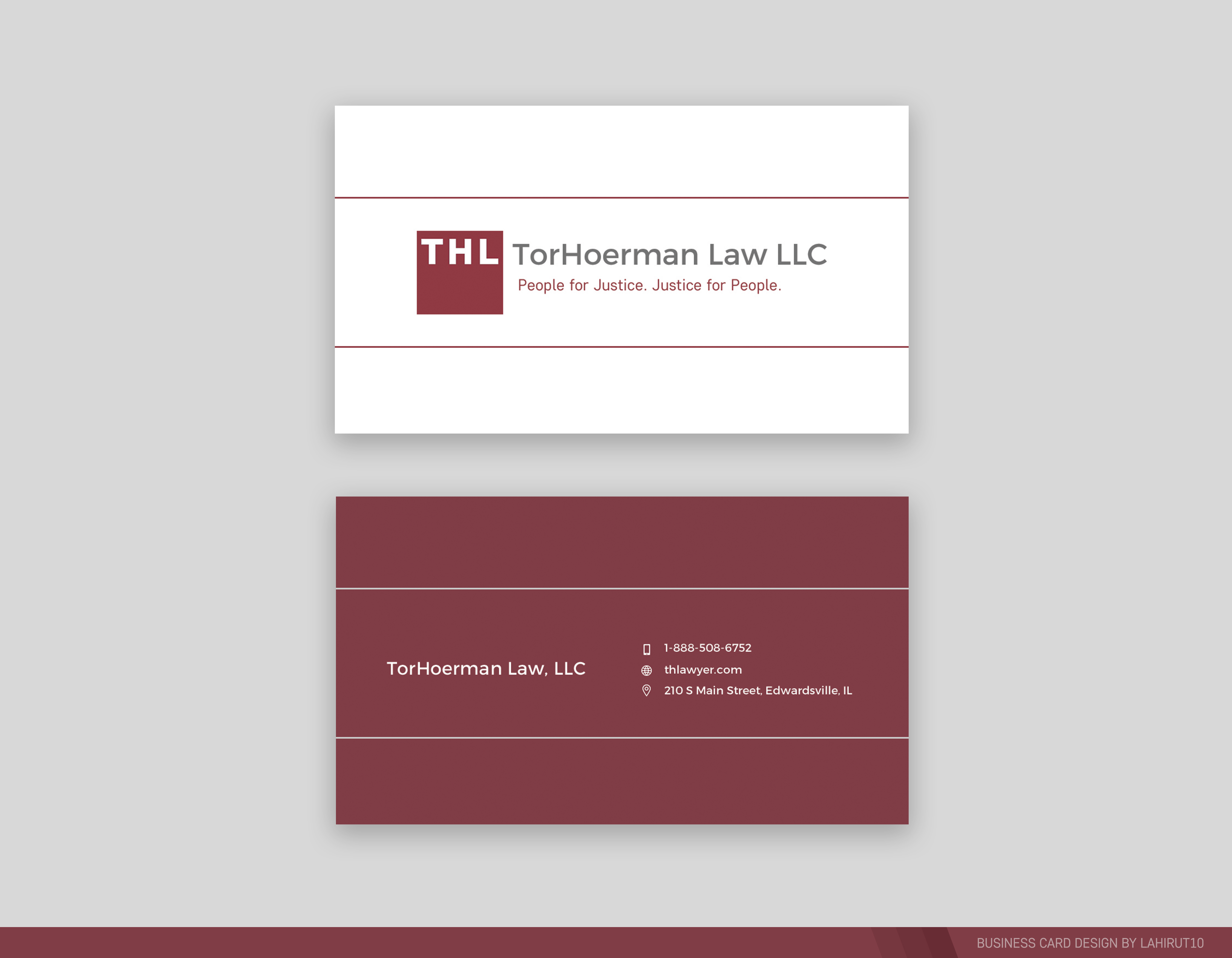 Diseño de Tarjeta de Presentación por Lprossd para TorHoerman Law LLC | Diseño #25078464