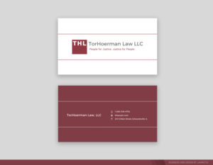 Visitenkarten-Design von LahiruT10 für TorHoerman Law LLC | Design #25078464
